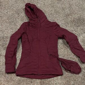 Lululemon Athletica Maroon Puffer Jacket